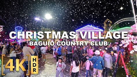 Snow in Baguio City! Walk Tour at Baguio Christmas Village.